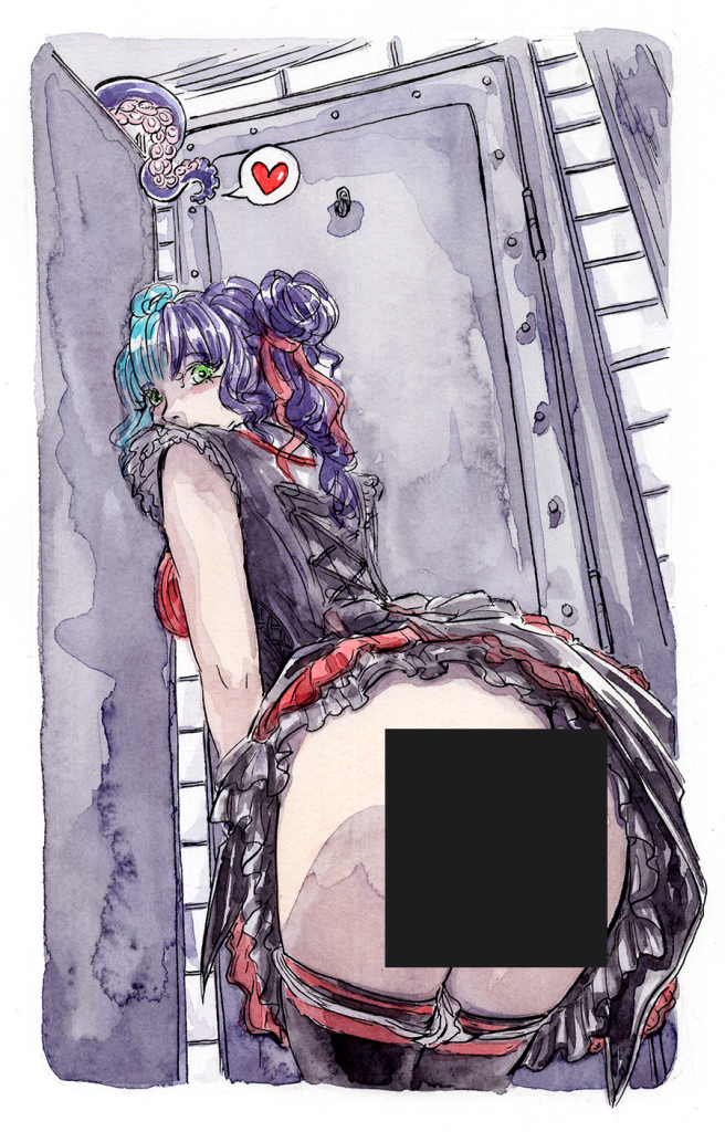 Eike Bathroom Peach [Original Art]