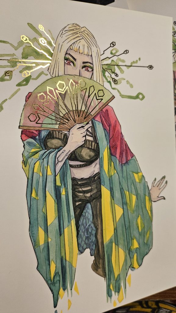 Golden Fan [A5 size, Foiled]