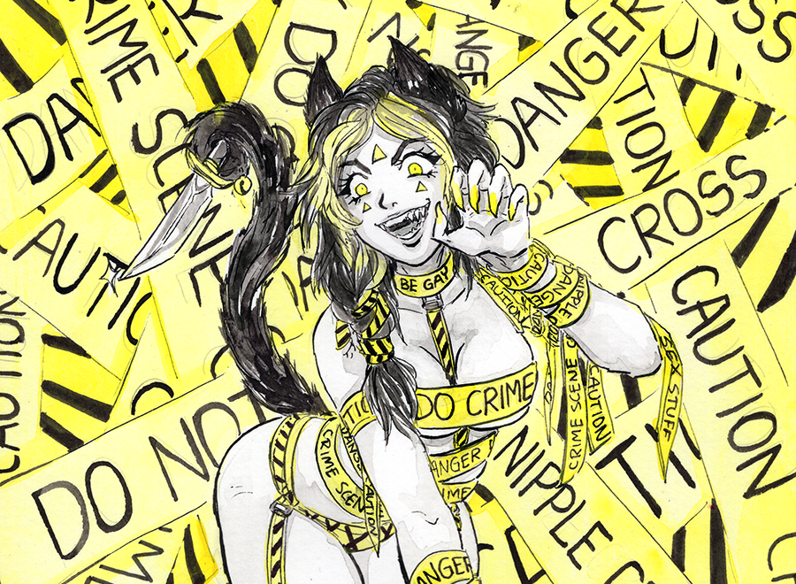 2nd Spice Poll CLOSED – Plus! Caution Kitty! [original art]