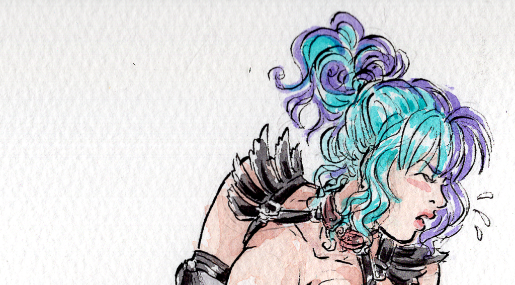 Eike and the suitcase [Original art]