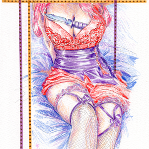 Combat Knife Storage Study [Original Art]