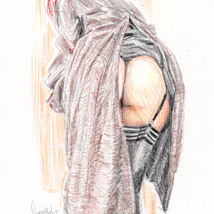 Kimono Butt Study [Original Art]