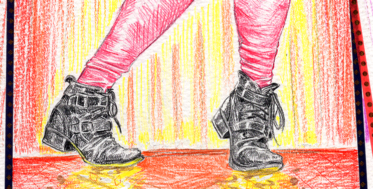 Day 2 on Elvanse, “Cornered” [Original Art]