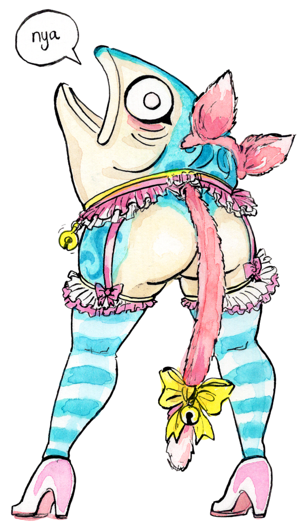 Catgirl Leg Trout [Sticker]