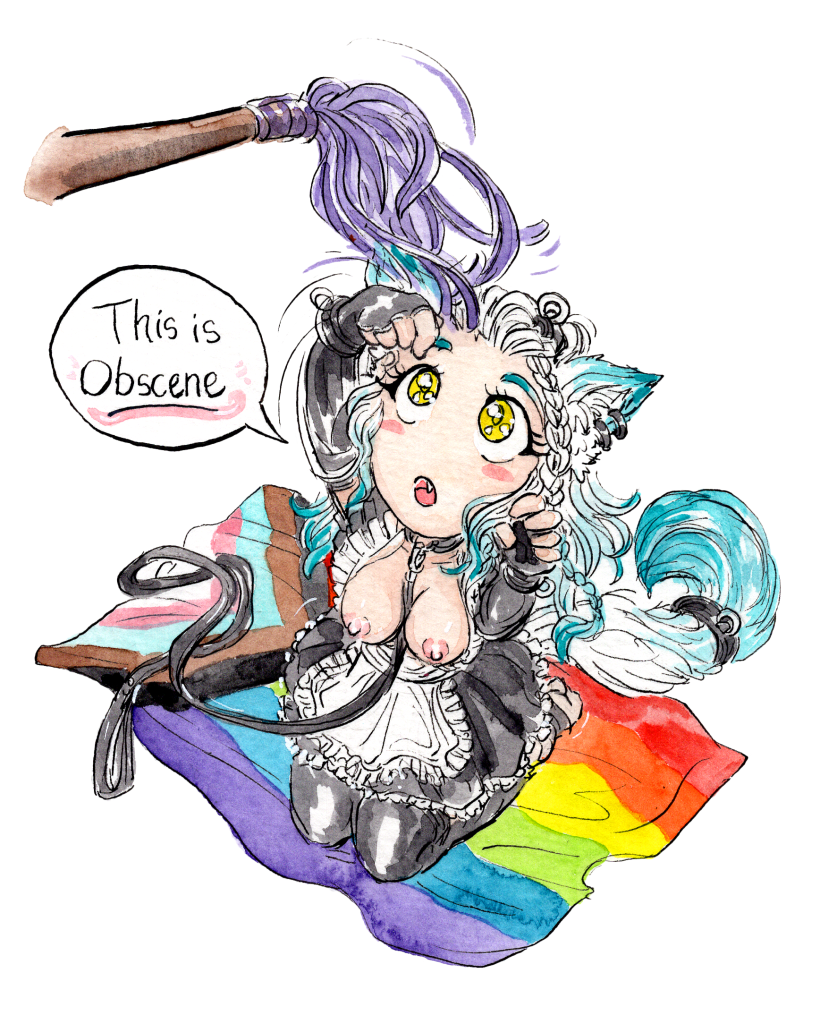 Obscene Kitty [Sticker]